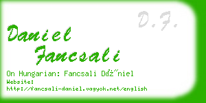 daniel fancsali business card